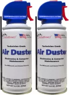 ETL Solutions Technician Grade Non-BITTERANT 3.5oz Air Duster for Electronics and Computer Maintenance - Pack of 2