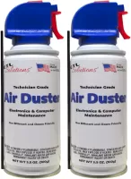 ETL Solutions Technician Grade Non-BITTERANT 3.5oz Air Duster for Electronics and Computer Maintenance - Pack of 2