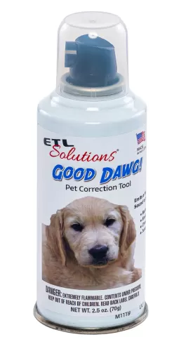 ETL Solutions 2.5oz(75ml) Good Dawg Sonic Pet Correction Spray - Humane Non Shock Hand Held Dog Training Device